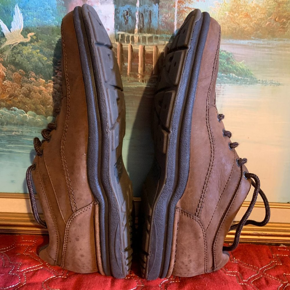 Rockport Brown Leather Oxfords Lace Up Shoes Men's 12 - Picture 12 of 15